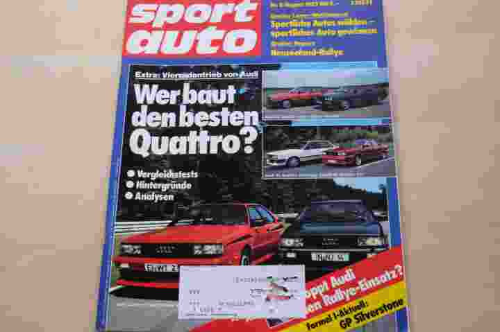 Deckblatt Sport Auto (08/1983)